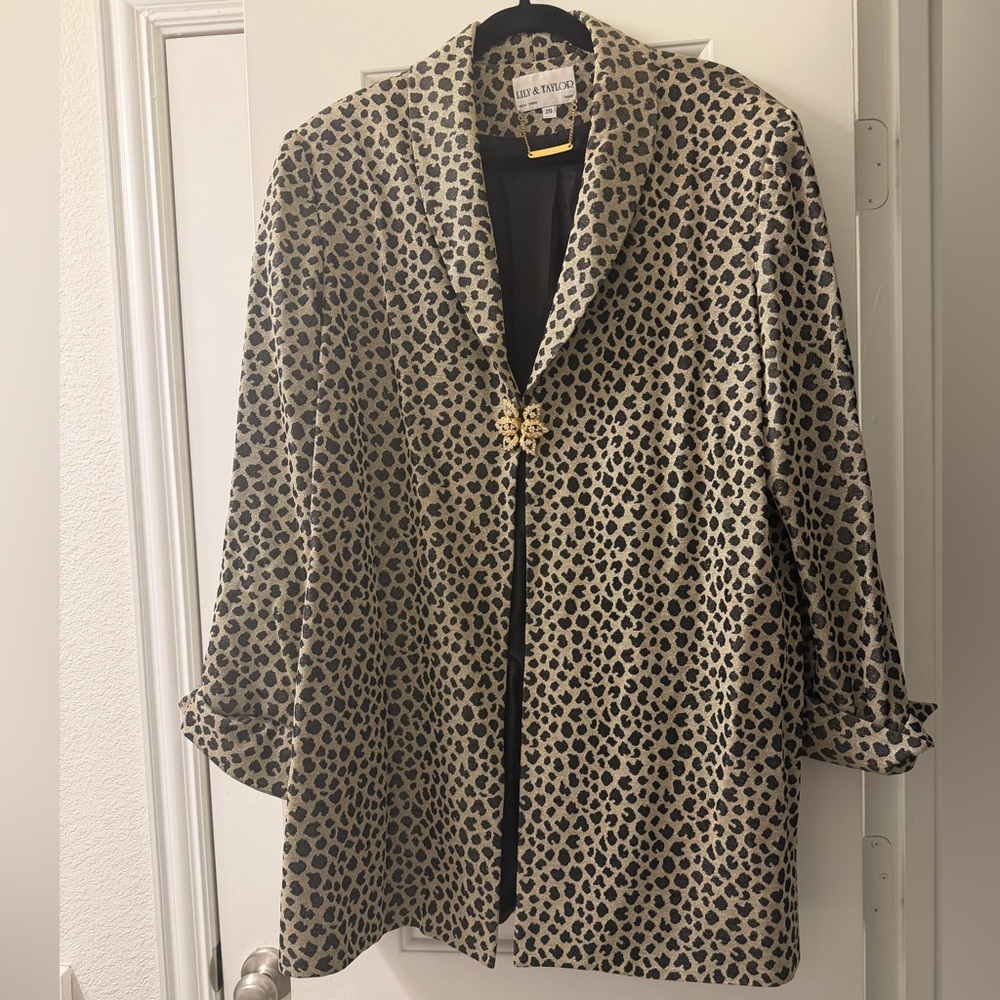 Stylish Leopard Print Women's Blazer